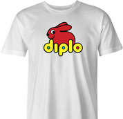 funny diplo men's white t-shirt for DJ's 