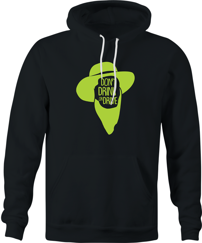 funny amish drinking hoodie men's black
