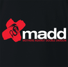 funny MADD double dragon video game t-shirt men's black