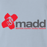 funny MADD double dragon video game t-shirt men's light blue