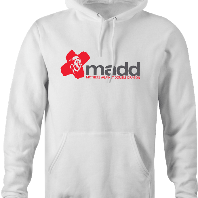 funny MADD double dragon video game hoodie men's white 