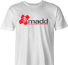 funny MADD double dragon video game t-shirt men's white 