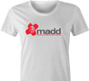 funny MADD double dragon video game t-shirt women's white 