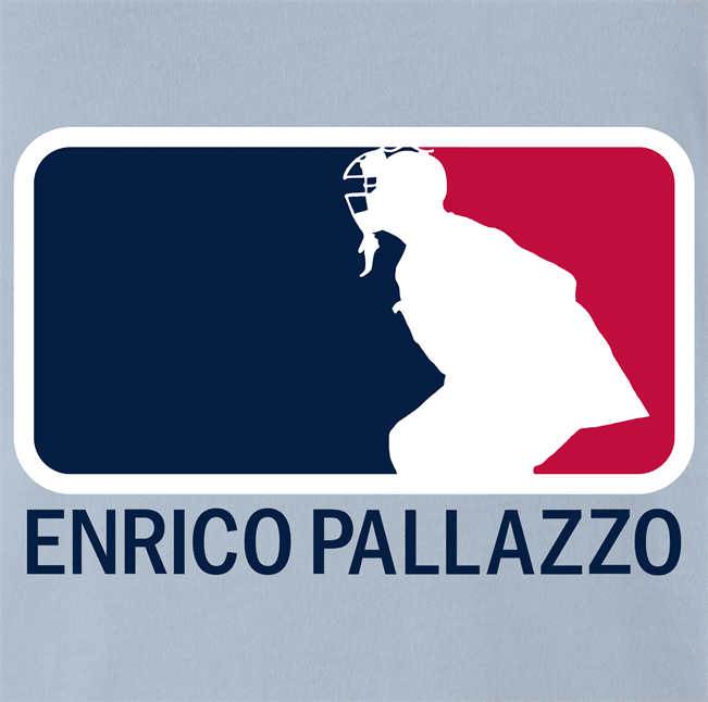 funny naked gun enrico pallazzo major league baseball parody t-shirt men's light blue