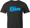 funny crying eye emo finding nemo mashup t-shirt men's black 