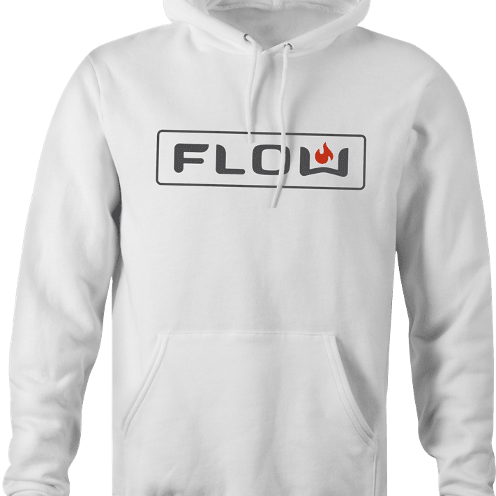 funny wolf appliances Flow hip hop mashup hoodie men's white 