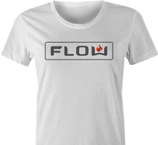 funny wolf appliances Flow hip hop mashup t-shirt women's white 