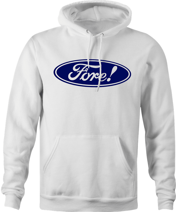 funny ford / Fore golf parody hoodie men's white 