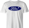 funny ford / Fore golf parody t-shirt men's white 