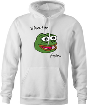 funny silverchair frogstomp pepe the frong hoodie men's white 