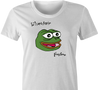 funny silverchair frogstomp pepe the frong t-shirt women's white 