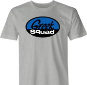 funny geek squad greek squad parody t-shirt men's grey