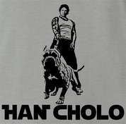 funny mexican han solo t-shirt men's grey