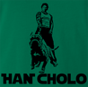funny mexican han solo t-shirt men's green