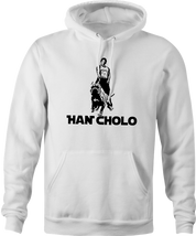 funny mexican han solo hoodie men's white