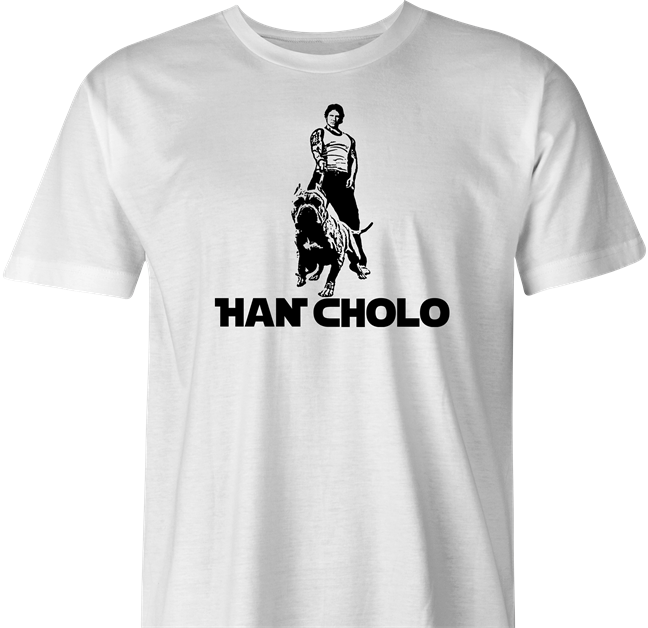 funny mexican han solo t-shirt men's white