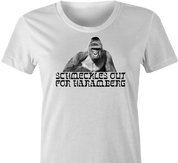 funny harambe jewish humor t-shirt women's white 