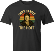 funny david hasselhoff don't hassle the hoff men's black t-shirt 