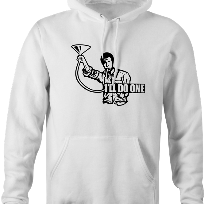 funny frank the tank old school hoodie men's white 