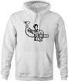 funny frank the tank old school hoodie men's white 