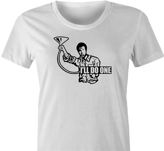 funny frank the tank old school t-shirt women's white 
