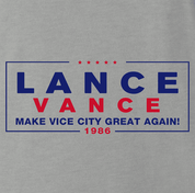 funny donald trump jd vance gta vice city political sign parody t-shirt men's ash