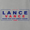 funny donald trump jd vance gta vice city political sign parody t-shirt men's ash