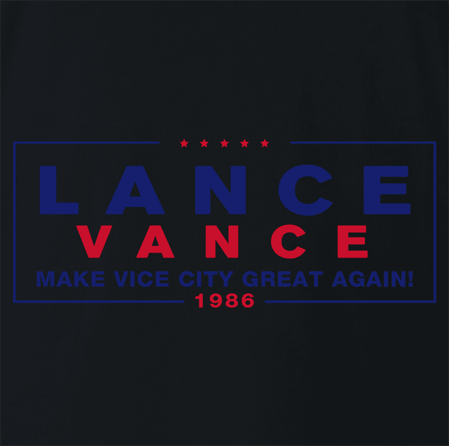 funny donald trump jd vance gta vice city political sign parody t-shirt men's black