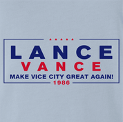 funny donald trump jd vance gta vice city political sign parody t-shirt men's light blue 