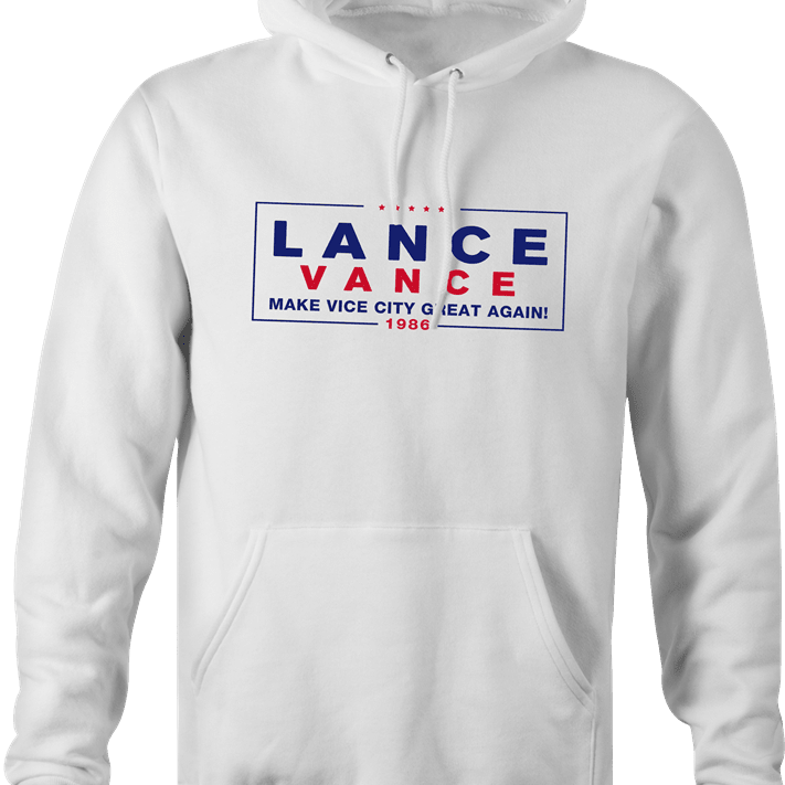 funny donald trump jd vance gta vice city political sign parody hoodie men's white 