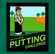 funny simpsons lee carvallo's putting challenge t-shirt men's green