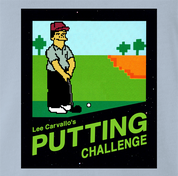 funny simpsons lee carvallo's putting challenge t-shirt men's light blue