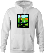 funny simpsons lee carvallo's putting challenge hoodie men's white