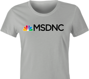 funny democratic party parody t-shirt women's ash grey 