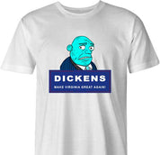 Join Mayor Dickens in his quest to Make Virginia Great Again! Together, we can create a sexier future for our beloved Virgins. Find the fun in being part of something bigger and let the Mayor lead you to riches! - Mens White Shirt