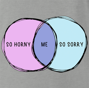 funny me so horny t-shirt men's grey