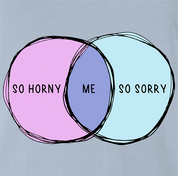 funny me so horny t-shirt men's light blue