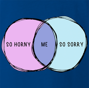 funny me so horny t-shirt men's royal blue