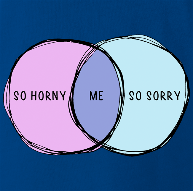 funny me so horny t-shirt men's royal blue