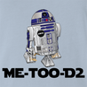 funny #MeToo R2D2 mashup t-shirt men's light blue