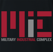 funny military industrial complex MIT university mashup t-shirt men's black 