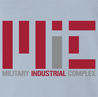 funny military industrial complex MIT university mashup t-shirt men's light blue  