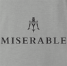 funny Italian sportscar miserable logo parody t-shirt men's ash grey 