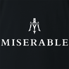funny Italian sportscar miserable logo parody t-shirt men's black 