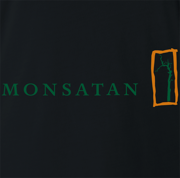 funny Monsatan agrochemical biotech t-shirt men's black
