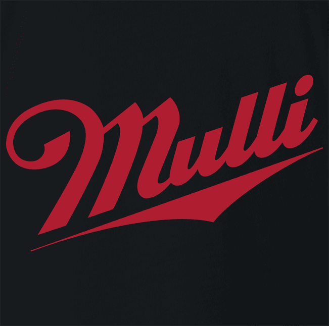 funny miller beer logo mulligan golf t-shirt men's black