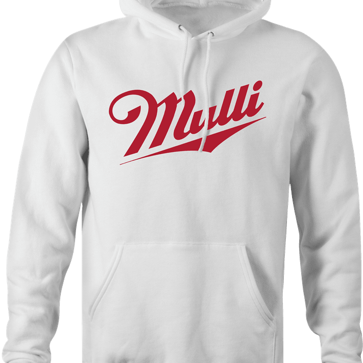 funny miller beer logo mulligan golf hoodie men's white 