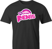 Hilarious my little pony tiny penis mashup t-shirt men's black 