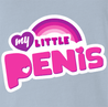 Hilarious my little pony tiny penis mashup t-shirt men's light blue 
