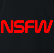 funny not safe for work NASA t-shirt men's black